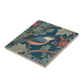 Carreau William Morris style Droite face Nuthatch Bird (Côté)