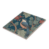 Carreau William Morris style gauche face à Nuthatch Bird (Côté)