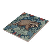 Carreau William Morris style Right Facing Raccoon (Côté)