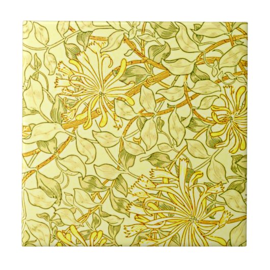 Carreau William Morris - Succès de miel en jaune (Devant)