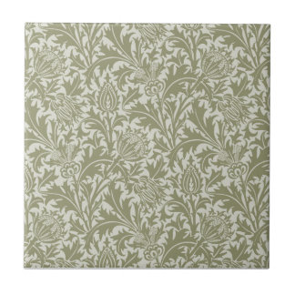Carreau William Morris Thistle Sage Green Motif