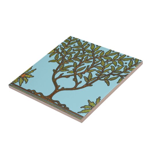 Carreau William Morris Tree Frieze Fond d'écran floral (Côté)