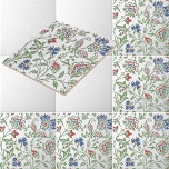 Carreau William Morris Vintage Brentwood Motif<br><div class="desc">Il s'agit d'une numériquement impression améliorée dérivée d'un motif floral Brentwood antique par la société fondée par William Morris. William Morris était un poète de l'époque victorienne, romancier, designer textile et une figure importante du British Arts and Crafts Movement. Ses créations avaient une esthétique d'inspiration médiévale et le respect de...</div>