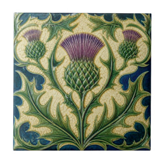 Carreau William Morris vintage écossais chardon floral