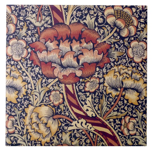 Carreau William Morris 'Wandle Chintz' (Devant)