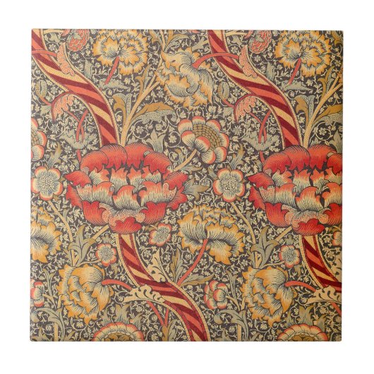 Carreau William Morris Wandle pour la conception de chintz (Devant)