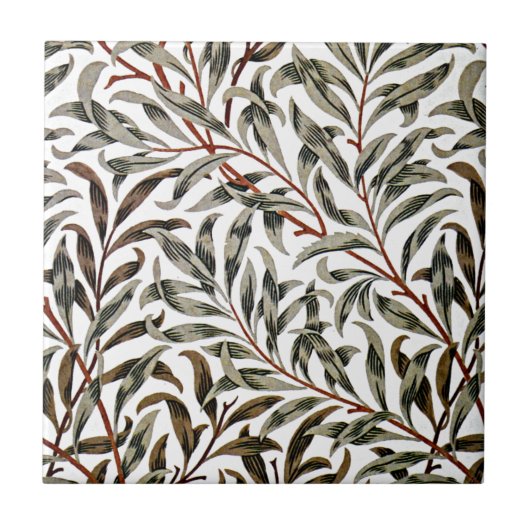 Carreau William Morris - Willow Bough motif (Devant)