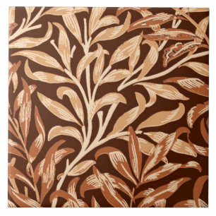 Carreau William Morris Willow Bough, Taupe et Brown