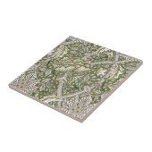 Carreau : William Morris Windrush Motif Vert : Vintage (Côté)