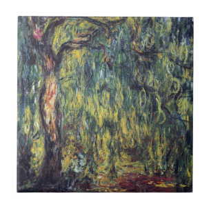 Carreau Willow de Weeping par Claude Monet, Art Vintage