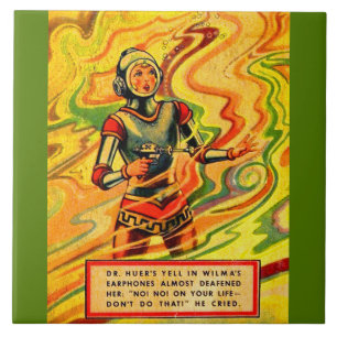 Carreau Wilma Deering, bande dessinée de Buck Rogers dans 