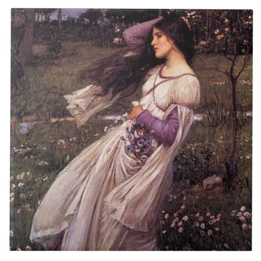 Carreau Windflowers-par John William Waterhouse, 1902 (Devant)