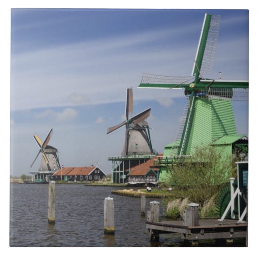 Carreau Windmill, Zaanse Schans, Hollande, Pays-Bas 2 (Devant)