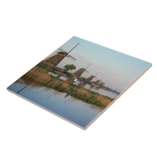 Carreau Windmills, Kinderdijk, Pays-Bas (Côté)