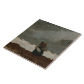 Carreau Winslow Homer - Deux personnages par la mer (Côté)