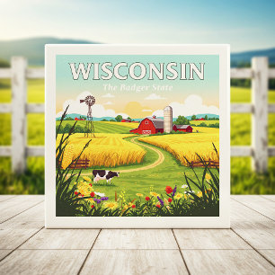 Carreau Wisconsin vintage