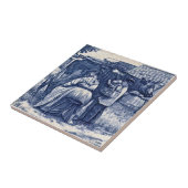 Carreau Wise Minton Country Farm Famille Vache Tile Repro (Côté)