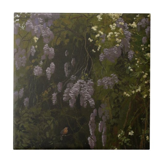 Carreau Wisterias en fleur - Composition florale (Devant)
