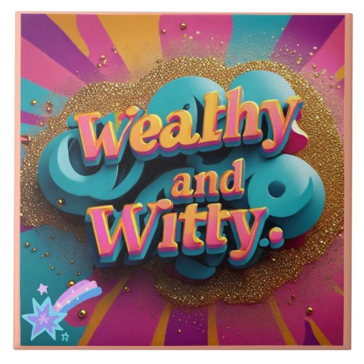 Carreau "Witty Wealth and Elegance" (Devant)