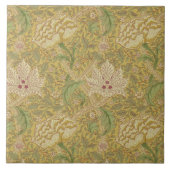Carreau Wm Morris Classic Windrush Design Gold Multi Tile (Devant)
