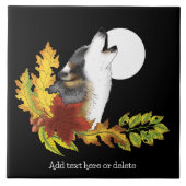 Carreau Wolf Howling Moon (Devant)