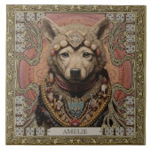 Carreau Wolf Spirit Animal Carpetpunk Altarpiece Happycore (Devant)