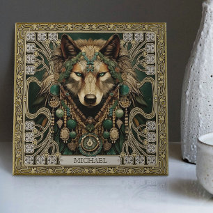 Carreau Wolf Spirit Animal Carpetpunk Altarpiece Happycore