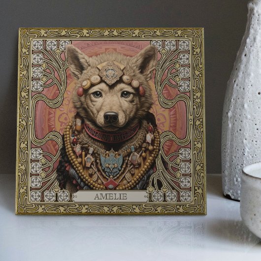 Carreau Wolf Spirit Animal Carpetpunk Altarpiece Happycore