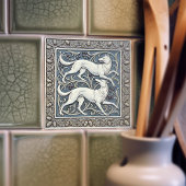 Carreau Wolves Arts & Crafts Wall Decor Art Nouveau Crane