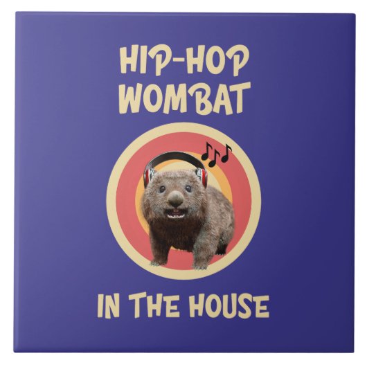 Carreau Wombat Hip-hop Drôle dans la Maison (Devant)