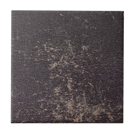 Carreau Worn Black Leather (Devant)