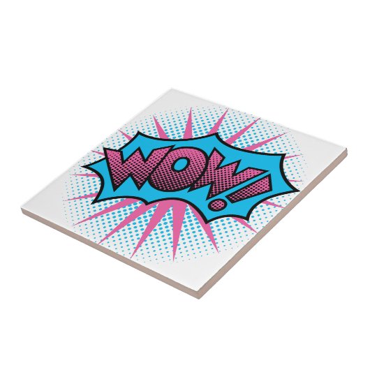 Carreau Wouah Design de texte (Côté)