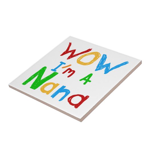 Carreau WOW Je suis un T-shirts et cadeaux Nana (Côté)