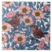 Carreau Wrens en rose (Devant)