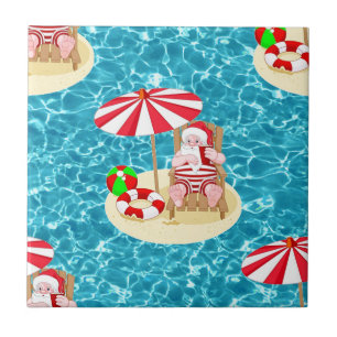 Carreau xmas beach santa claus