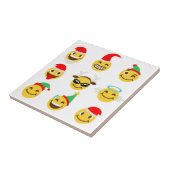 Carreau xmas émoji joyeux (Côté)