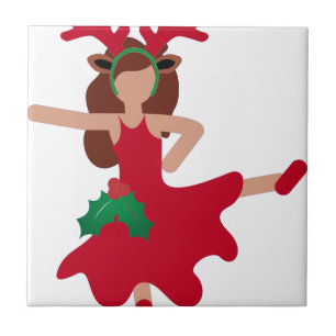 Carreau xmas flamenco danseur émoji