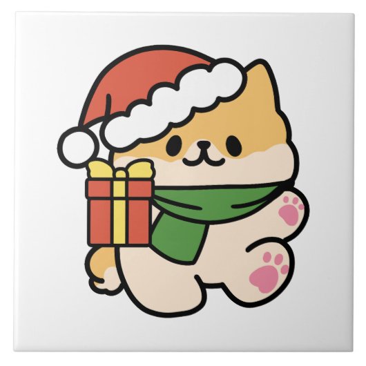 Carreau Yappy Howlidays - Jote Christmas Dog Cartoon (Devant)