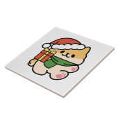 Carreau Yappy Howlidays - Jote Christmas Dog Cartoon (Côté)