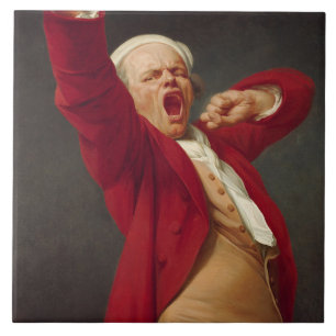 Carreau Yawning Man (Self-Portrait) (par Joseph Ducreux)