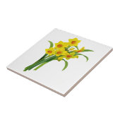 Carreau Yellow Narcissus par Pierre Joseph Redoute (Côté)