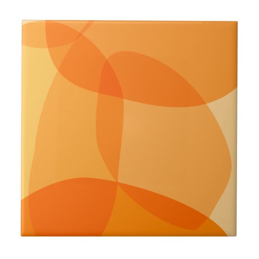 Carreau Yellow Sunshine Formes organiques Design d'art Abs (Devant)