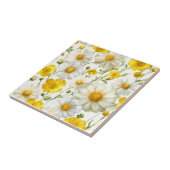 Carreau Yellow Watercolor Wildflowers Pattern (Côté)