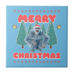 Carreau Yeti Drôle - Joyeux Noël