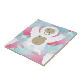 Carreau yeti rose (Côté)