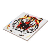 Carreau Yeux de tigres sauvages (Côté)