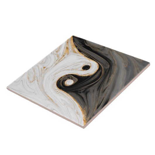 Carreau Yin Yang Liquid Marble (Côté)