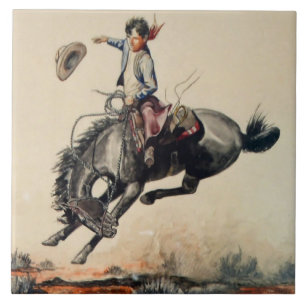 Carreau "Young Cowboy" de Will James