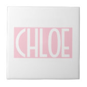 Carreau Your | Bold White Text on Light Pink (Devant)