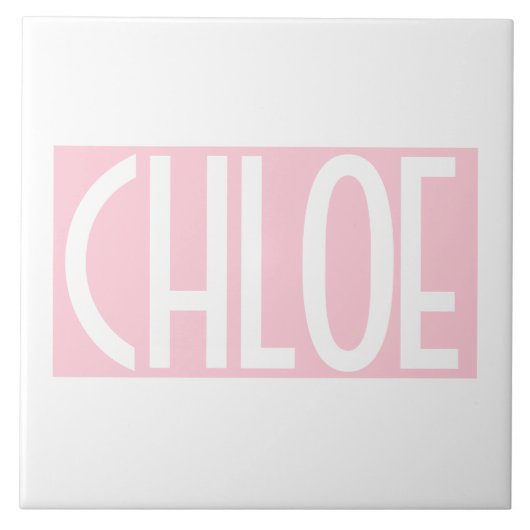 Carreau Your | Bold White Text on Light Pink (Devant)